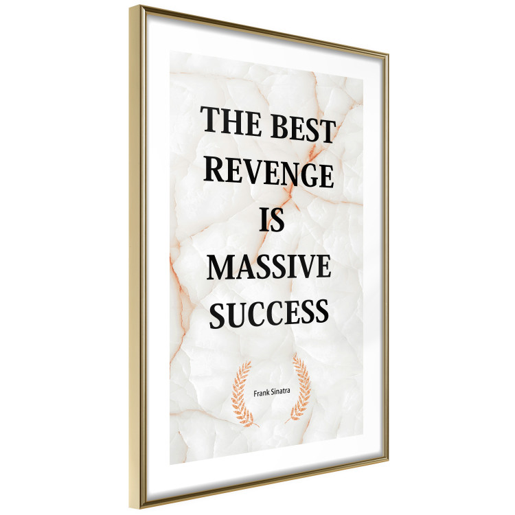 Poster The Best Revenge Is Massive Success - English texts on a marble background 122866 additionalImage 10