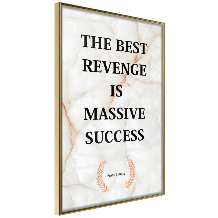 Poster The Best Revenge Is Massive Success - English texts on a marble background 122866 additionalImage 11