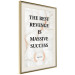 Poster The Best Revenge Is Massive Success - English texts on a marble background 122866 additionalThumb 6