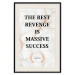 Poster The Best Revenge Is Massive Success - English texts on a marble background 122866 additionalThumb 18