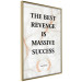 Poster The Best Revenge Is Massive Success - English texts on a marble background 122866 additionalThumb 11