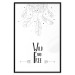 Wall Poster Wild and Free - black and white hanging feathers above English texts 123366 additionalThumb 18