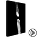 Canvas Print Candle light - abstract graphic motif in black and white colour 123666 additionalThumb 6
