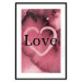 Wall Poster Burgundy Love - black English inscription on red texture 123966 additionalThumb 17
