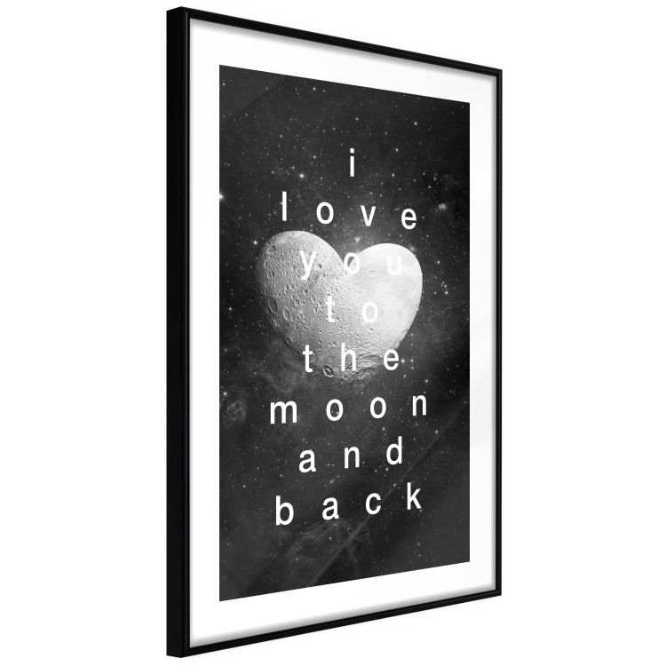 Poster Moonlit Heart - white English text on a cosmic background 125266 additionalImage 11