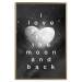 Poster Moonlit Heart - white English text on a cosmic background 125266 additionalThumb 16