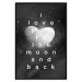 Poster Moonlit Heart - white English text on a cosmic background 125266 additionalThumb 18