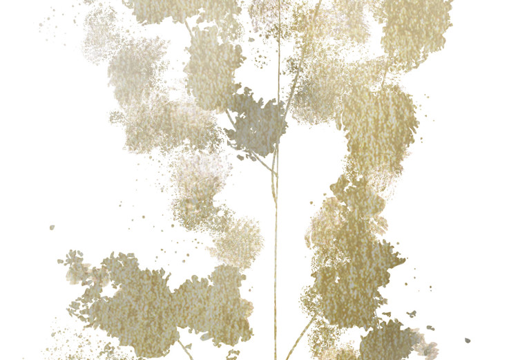Wall Poster Golden Branch - golden-gray plant on a contrasting white background 125366 additionalImage 9