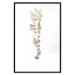 Wall Poster Golden Branch - golden-gray plant on a contrasting white background 125366 additionalThumb 18