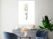 Wall Poster Golden Branch - golden-gray plant on a contrasting white background 125366 additionalThumb 4