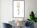 Wall Poster Golden Branch - golden-gray plant on a contrasting white background 125366 additionalThumb 5