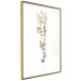 Wall Poster Golden Branch - golden-gray plant on a contrasting white background 125366 additionalThumb 12