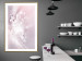 Wall Poster Shining Feather - feather with a water droplet in a pink abstract glow 125866 additionalThumb 13