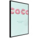 Poster Fashion for Sweets - abstract donut-themed inscription on pastel background 128366 additionalThumb 13