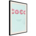 Poster Fashion for Sweets - abstract donut-themed inscription on pastel background 128366 additionalThumb 2