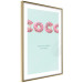 Poster Fashion for Sweets - abstract donut-themed inscription on pastel background 128366 additionalThumb 9