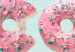 Poster Fashion for Sweets - abstract donut-themed inscription on pastel background 128366 additionalThumb 10