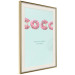 Poster Fashion for Sweets - abstract donut-themed inscription on pastel background 128366 additionalThumb 3