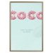 Poster Fashion for Sweets - abstract donut-themed inscription on pastel background 128366 additionalThumb 17