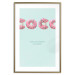 Poster Fashion for Sweets - abstract donut-themed inscription on pastel background 128366 additionalThumb 14