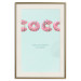 Poster Fashion for Sweets - abstract donut-themed inscription on pastel background 128366 additionalThumb 20