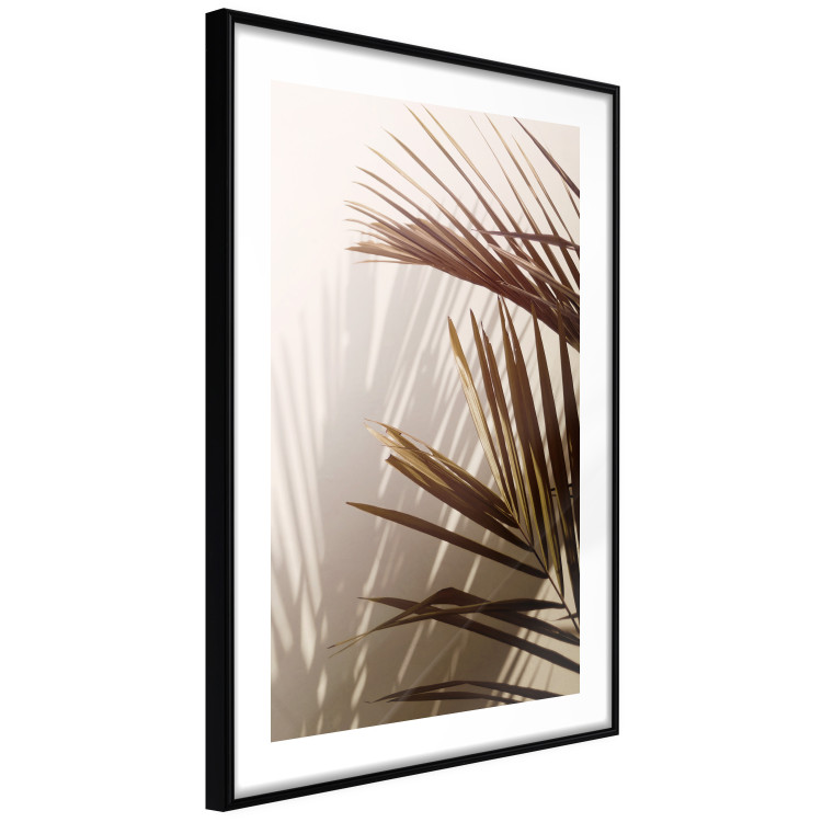 Wall Poster Rhythmic Tones: Sepia - summer composition with tropical palm leaves 129466 additionalImage 8