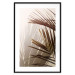 Wall Poster Rhythmic Tones: Sepia - summer composition with tropical palm leaves 129466 additionalThumb 17