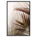 Wall Poster Rhythmic Tones: Sepia - summer composition with tropical palm leaves 129466 additionalThumb 18