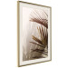 Wall Poster Rhythmic Tones: Sepia - summer composition with tropical palm leaves 129466 additionalThumb 3