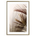 Wall Poster Rhythmic Tones: Sepia - summer composition with tropical palm leaves 129466 additionalThumb 16