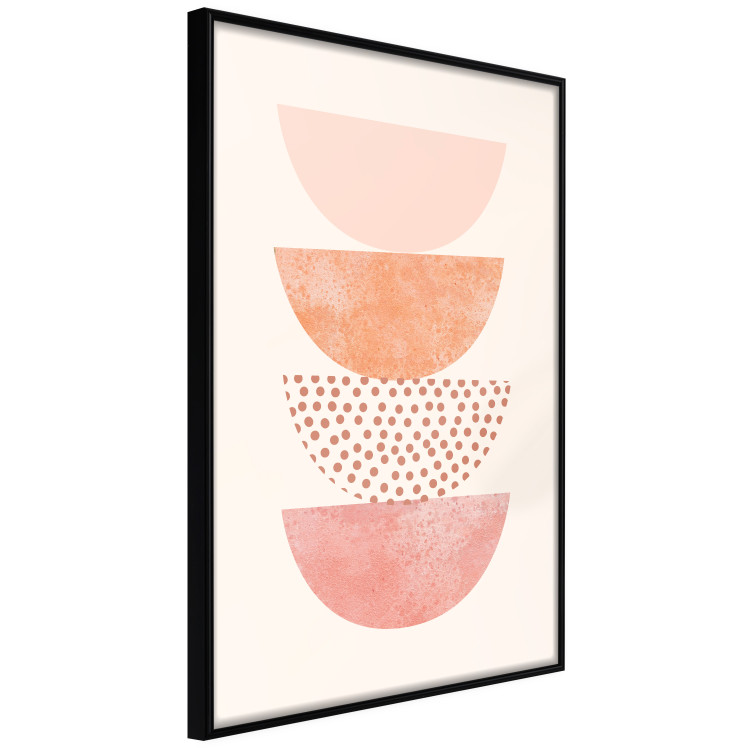 Poster Halves - abstract fragments of circles with different patterns and colors 129766 additionalImage 13