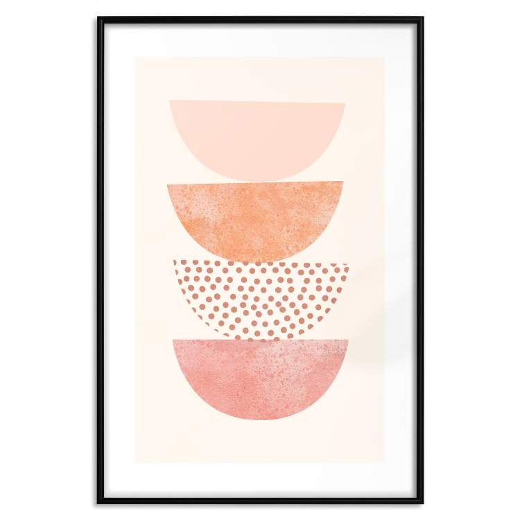 Poster Halves - abstract fragments of circles with different patterns and colors 129766 additionalImage 15