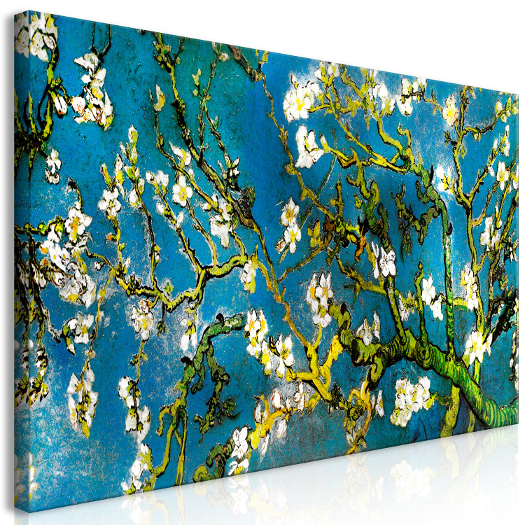 Canvas Print Blooming Almond Tree (1-piece) Wide - tree with white flowers 129866 additionalImage 2