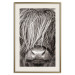 Wall Poster Face to Face with Nature - black and white portrait of an animal with hair 130266 additionalThumb 20