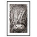 Wall Poster Face to Face with Nature - black and white portrait of an animal with hair 130266 additionalThumb 17