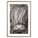 Wall Poster Face to Face with Nature - black and white portrait of an animal with hair 130266 additionalThumb 14