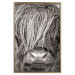 Wall Poster Face to Face with Nature - black and white portrait of an animal with hair 130266 additionalThumb 21