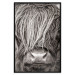 Wall Poster Face to Face with Nature - black and white portrait of an animal with hair 130266 additionalThumb 18