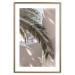Poster Terrace with a View - natural composition of palm tree against a light wall 134766 additionalThumb 16