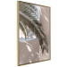 Poster Terrace with a View - natural composition of palm tree against a light wall 134766 additionalThumb 12