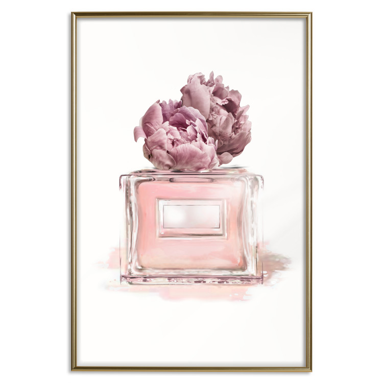 Wall Poster Parisian Dream - pink perfume bottle and cap made of flowers 135766 additionalImage 20