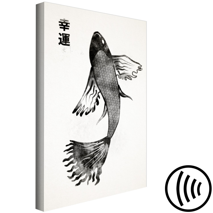 Canvas Print Fish of Happiness (1-piece) Vertical - animal painted on a light background 142466 additionalImage 6