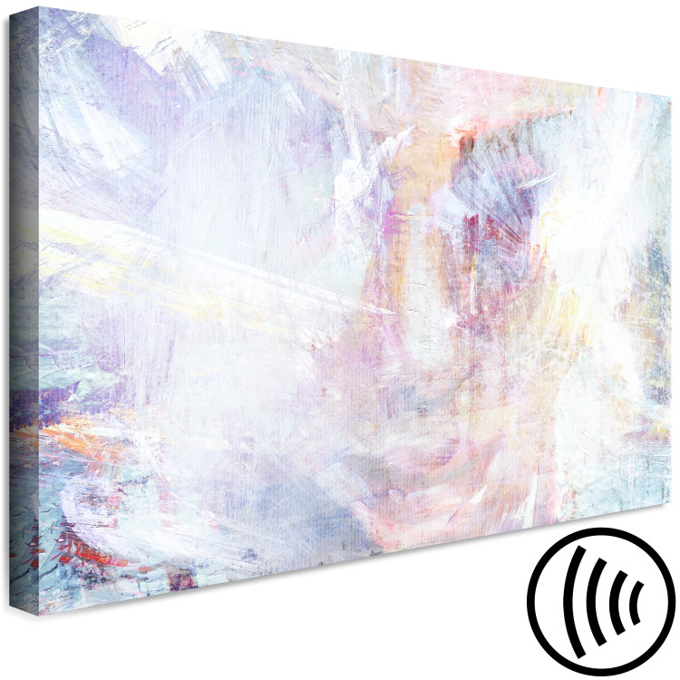 Canvas Print Misty Figure (1-piece) Wide - abstraction in light colors 143466 additionalImage 6