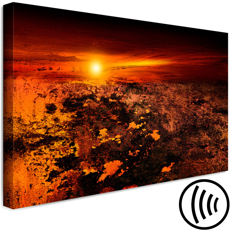 Canvas Landscape (1-piece) - view of the sunset and blood-red sky 143866 additionalImage 6