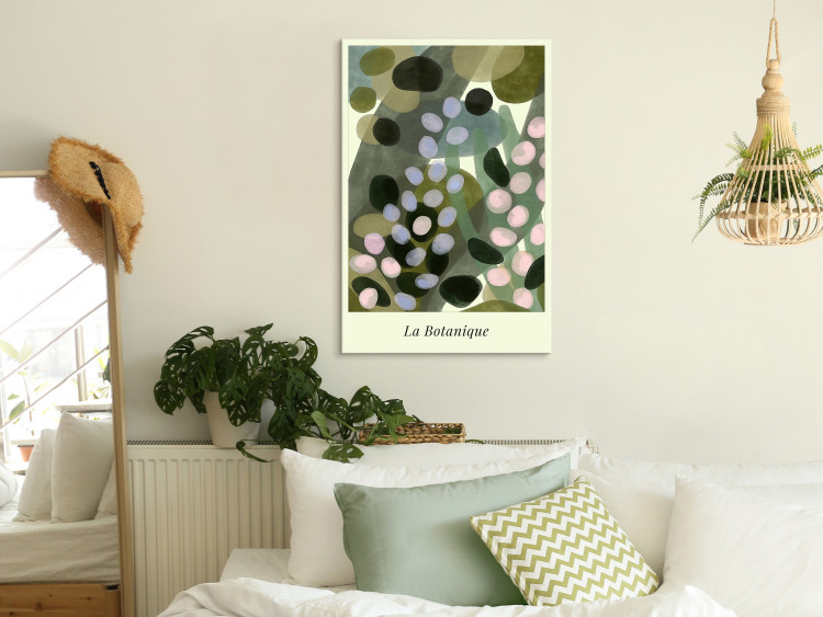 Canvas Abstract Meadow - Stains Painted With Watercolor in Shades of Green 150066 additionalImage 3