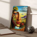 Canvas Abstract Portrait - A Face Against the Background of Mountains and a Small Town 151066 additionalThumb 11