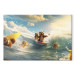 Canvas Print Floating Animals - Summer Vacation Time Spent Surfing the Waves 151566