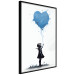 Poster Blue Heart - Banksy-Inspired Balloon Mural 151766 additionalThumb 9
