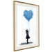 Poster Blue Heart - Banksy-Inspired Balloon Mural 151766 additionalThumb 12