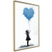 Poster Blue Heart - Banksy-Inspired Balloon Mural 151766 additionalThumb 5